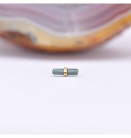 Quetzalli Bound By Love (Medium) Threadless End 14k Gold Yellow Green Tourmaline