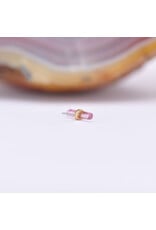 Quetzalli Bound By Love (Medium) Threadless End 14k Gold Yellow Pink Tourmaline
