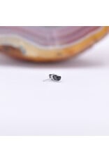 Quetzalli Bound By Love (Small) Threadless End 14k Gold White Black Spinel