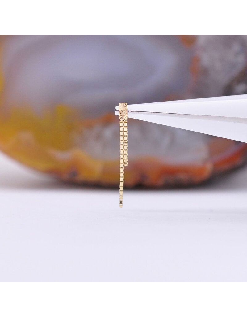 Quetzalli Nova Diamond Shine Threadless End 14k Gold Yellow