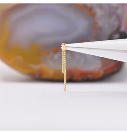 Quetzalli Nova High Polished Threadless End 14k Gold Yellow