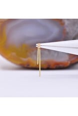 Quetzalli Nova Sunray (Hammered) Threadless End 14k Gold Yellow