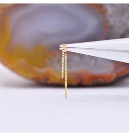 Quetzalli Nova Sunray (Hammered) Threadless End 14k Gold Yellow