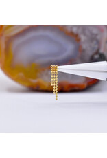 Quetzalli Triple Bella Kite Threadless End 14k Gold Yellow