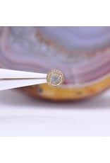 BVLA Millgrain Prong 6mm Threadless End 14k Yellow Gold 4mm Rose Cut Labradorite