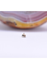 BVLA Deco Prong 16g Threaded End 14k Yellow Gold Labradorite