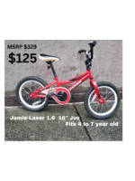 Pre Owned Jamis Laser 16 Red HU0205153
