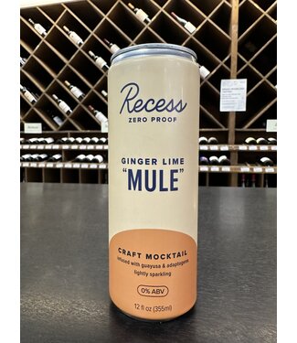 Recess Zero Proof Ginger Lime Mule 12oz cans single