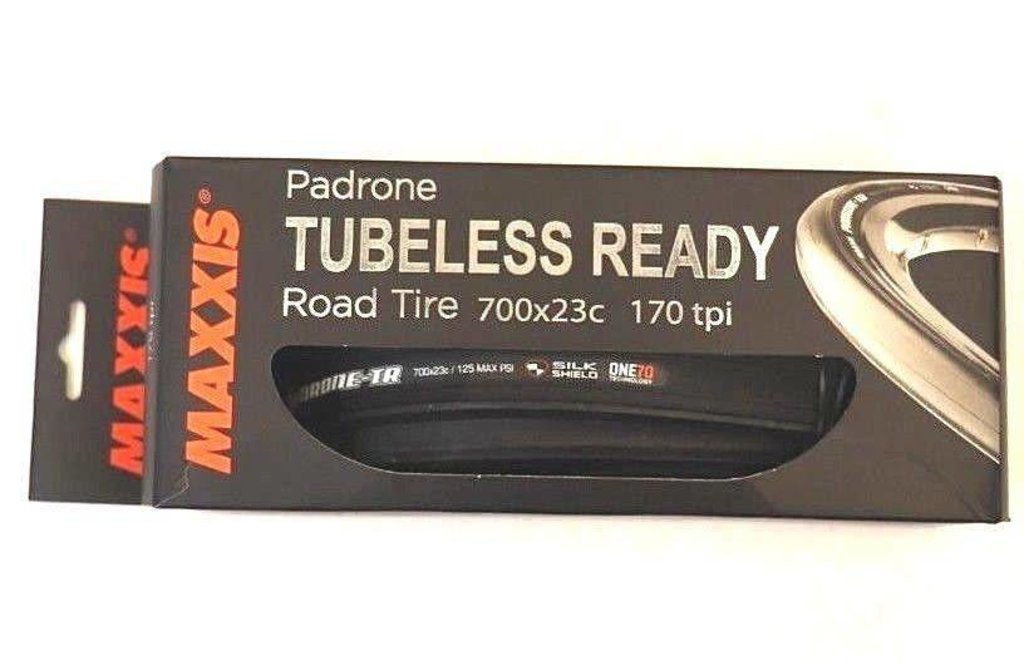 Maxxis Maxxis Padrone Tubeless Ready Road Tire 700x23 Folding 170 TPI DC Flat Protection