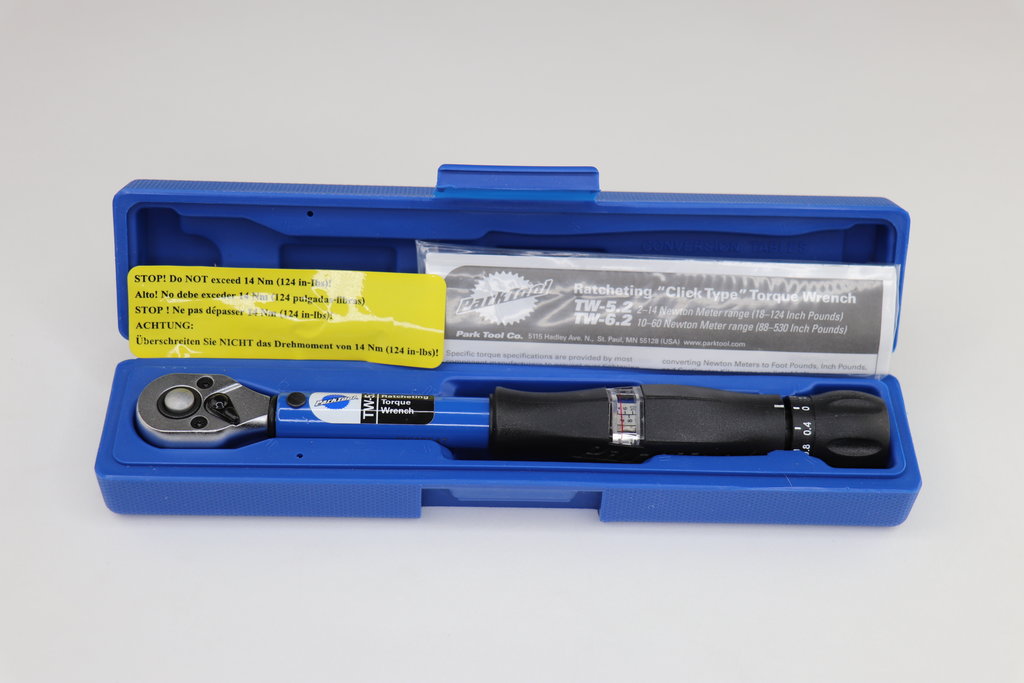 Park Tool Park Tool TW-5.2 Click Type 3/8" Drive Ratcheting Torque Wrench 2 to 14Nm