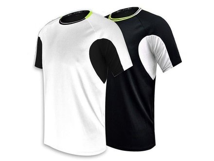 Funkier Funkier Men’s Short Sleeve Running Jersey Top RNJ-787 Black or White