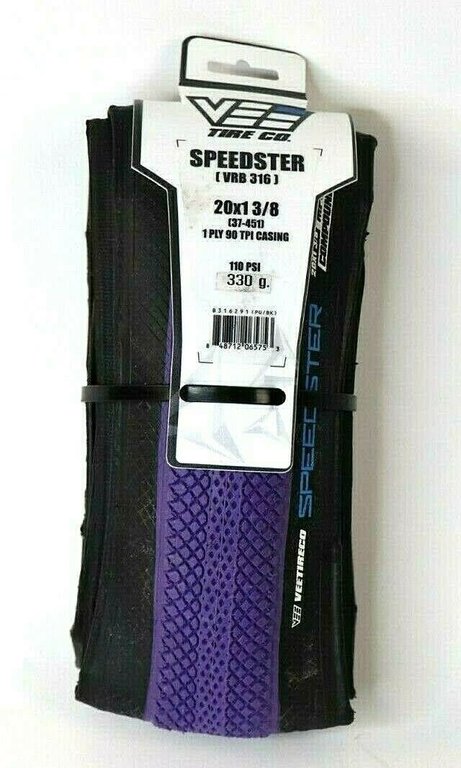 Vee Tire Vee Rubber Speedster 20x1-3/8 Folding BMX Bicycle Tire