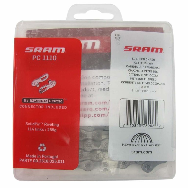SRAM PC1110 11Spd CHAIN SRAM silver 114 Links