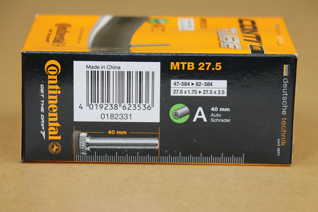 Continental Continental 27.5 x 1.75, 1.9, 2.0, 2.3, 2.5 Inner Tubes