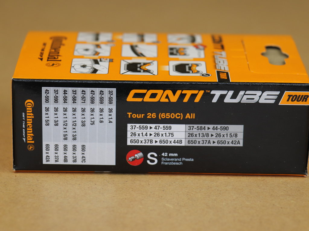 Continental Continental Inner Tube 26 x 1.4-1.75 Presta Valve 42mm