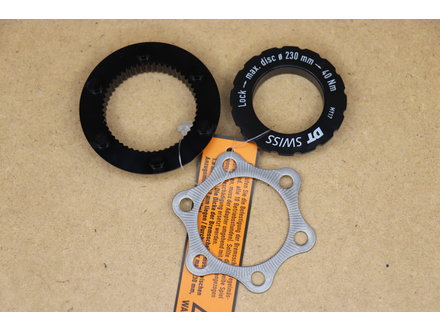 DT Swiss DT SWISS DISC ADAPTER MTB CL TO 6B f/15mm AXLE BK (J)