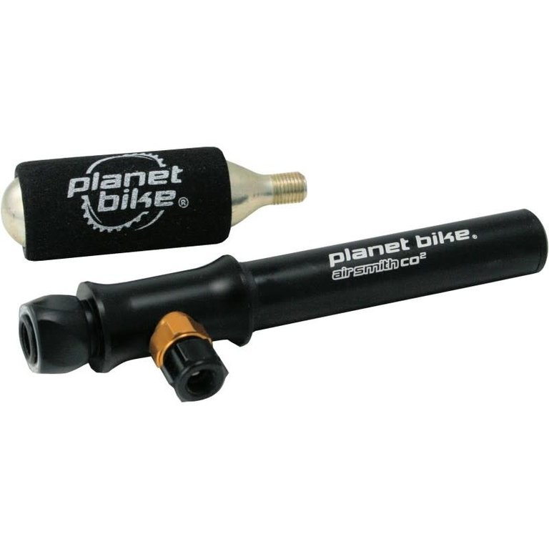 Planet Bike Planet Bike AIR SMITH PUMP and  CO2 Inflator With 16g CART