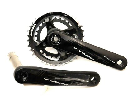 FSA Afterburner Modular 2x Alloy Crankset MegaExo 26/36 M11 Black CKM-9182CS