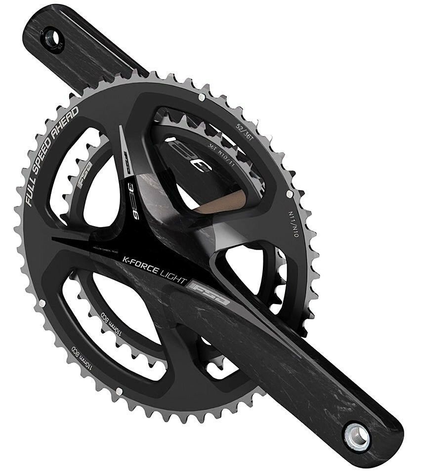 FSA K-Force Light Carbon Crankset 36/52T N10/11 EVO 386 Compact