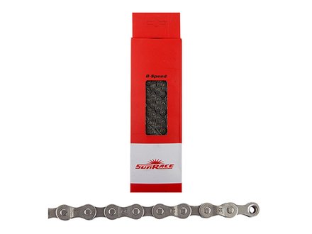 Sunrace SUNRACE 8 Speed Chain 116L, Grey, CNM84