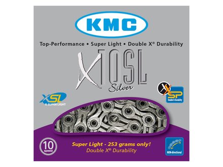 KMC KMC X10SL 10 Speed Chain, 5.88mm SIL