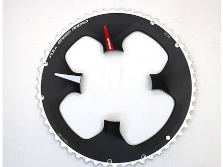 FSA FSA K-Force Super ABS Road Chainring 53T N11 Blk/Slvr, 4 bolt 110 BCD 11 speed