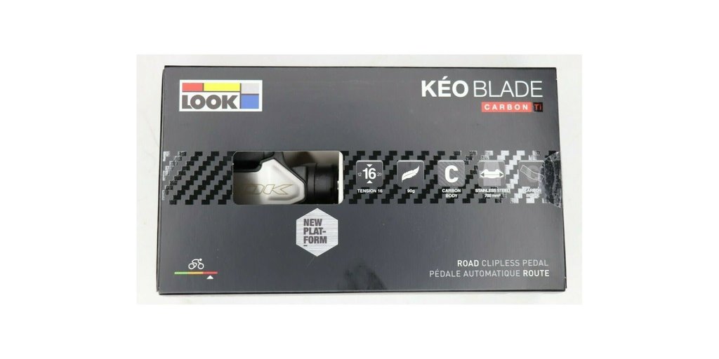 Look Look, Keo Blade Carbon Ti, Pedals, Carbon body, Titanium axle, with 12 and 16nm blades, Black