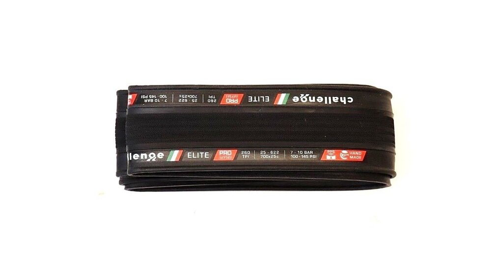 Challenge Tire Challenge 700c Elite Pro Open Black or Tan Sidewall Handmade Clincher Bike Tire