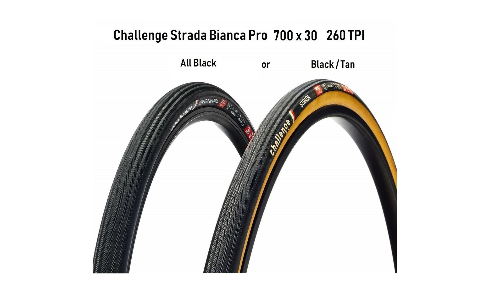 Challenge Strada Bianca Pro Clincher Tire 700x30 - World