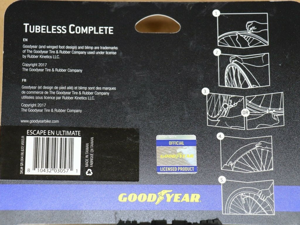 Goodyear Goodyear Escape EN Ultimate 29 x 2.60 Folding Tubeless Ready 240TPI Black