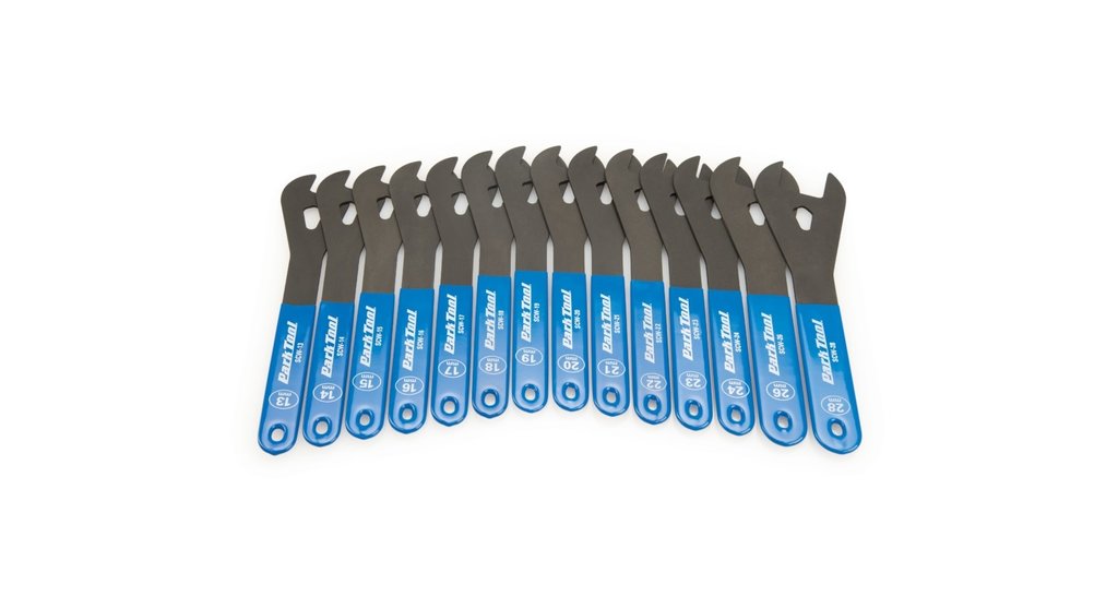 Park Tool Park Tool SCW-SET.3 Set of 13mm-24mm, 26mm and 28mm Professional Shop Cone Wrenches
