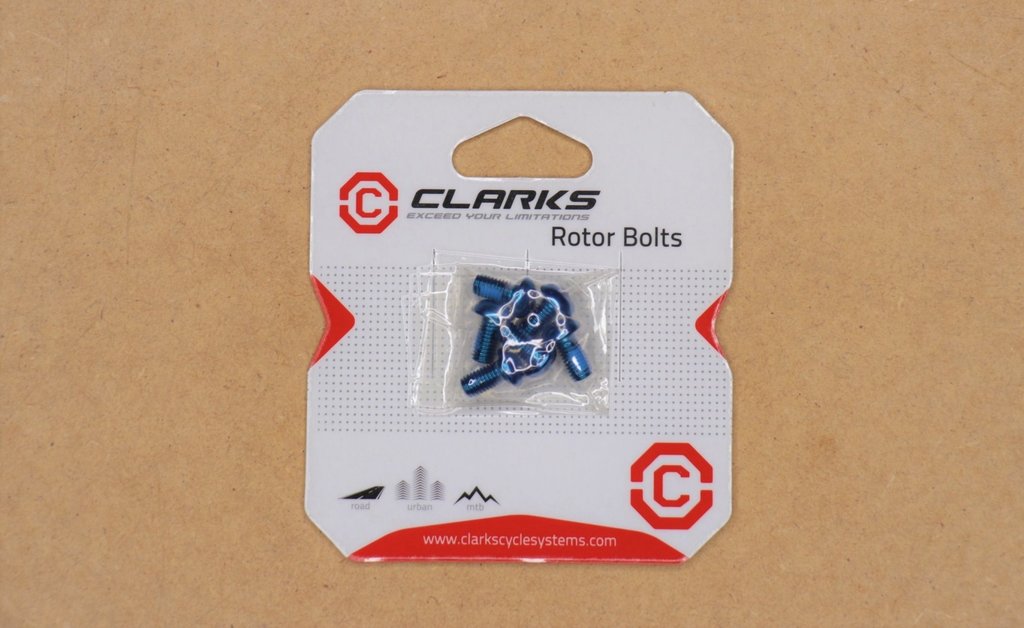 CLARKS Clarks Rotor Bolts Anodized Blue Pack of 6