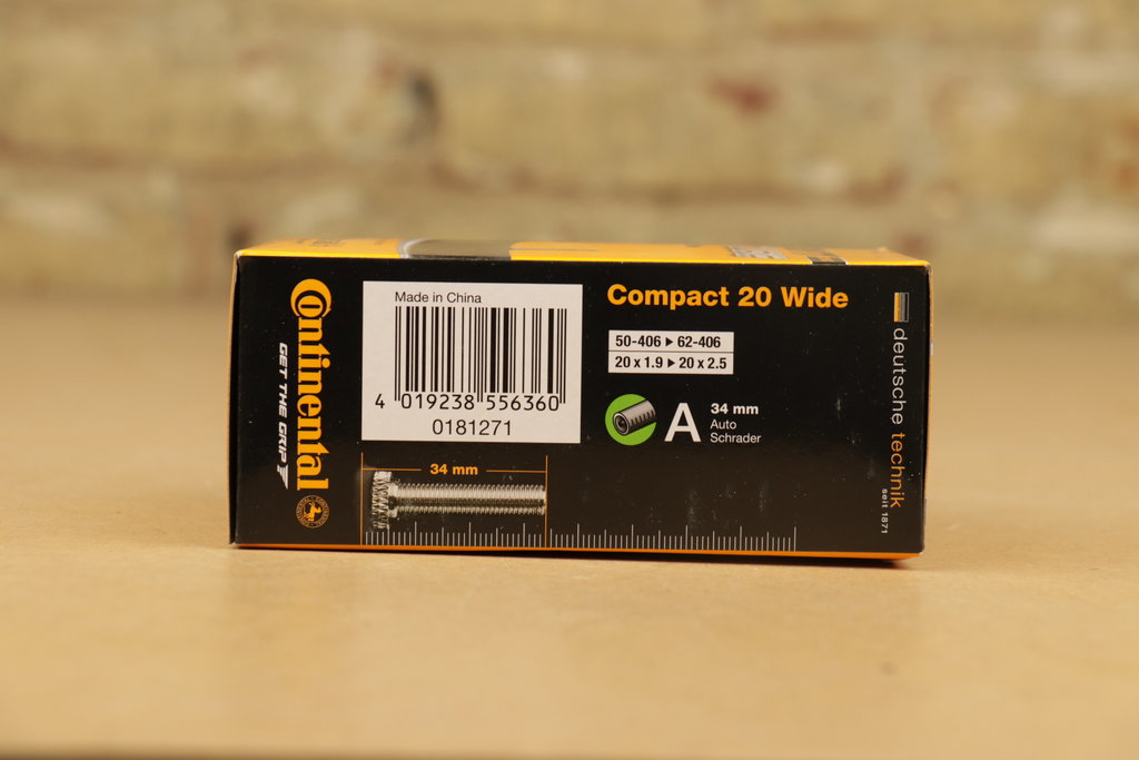 Continental Continental 20 x 1.9 - 2.5 Inner Tubes 34mm Schrader Valve