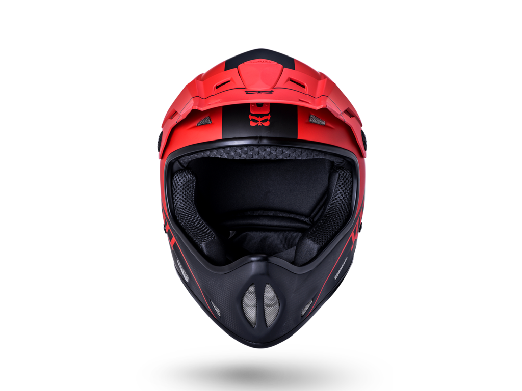 Red 2021 Model Kali Protectives Alpine Carbon Full Face Helmet Pulse Black 