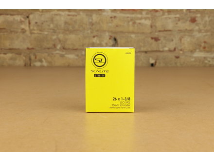 Sunlite SunLite UTILITY 26x1-3/8 Inner Tube 35mm Schrader Valve with R-Core