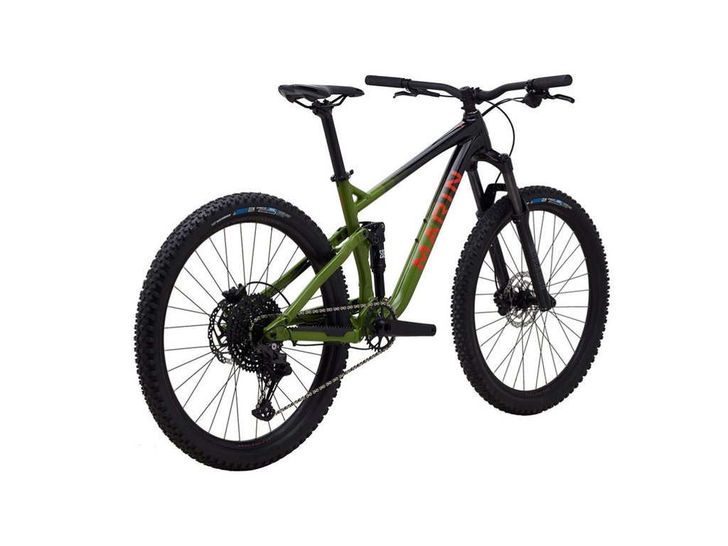 Marin Bikes Marin Rift Zone 1 27.5, Gloss Black/Green/Orange
