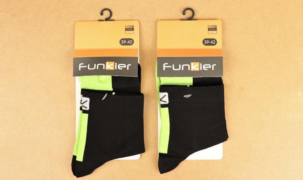 2 Pair Funkier Arezzo 3.5" Cycling Socks