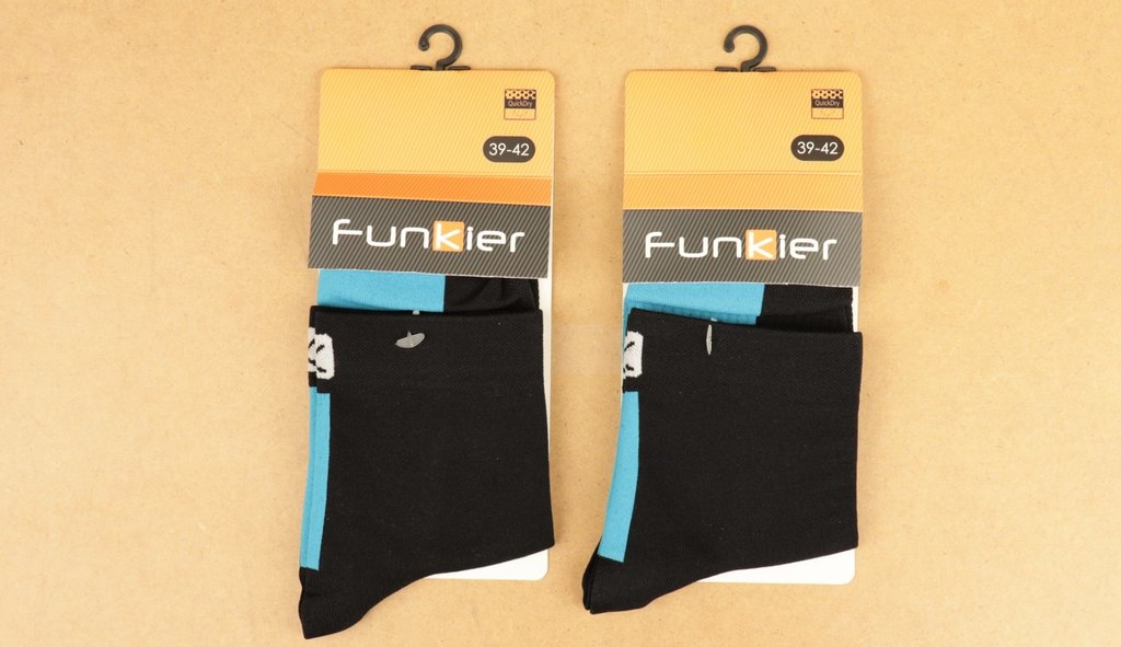 2 Pair Funkier Arezzo 3.5" Cycling Socks