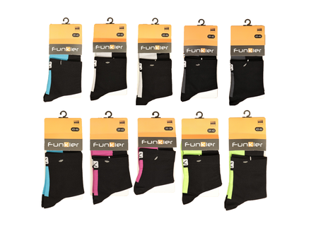2 Pair Funkier Arezzo 3.5" Cycling Socks