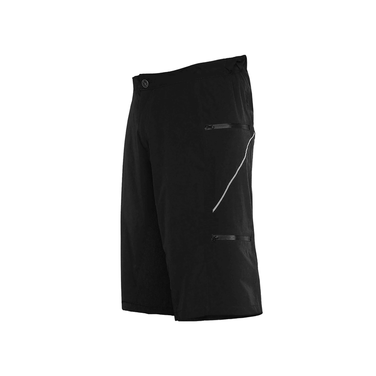 Funkier Lucca, Men's Baggy Mountain Bike Shorts, Quick Dry - Black / B3221-2