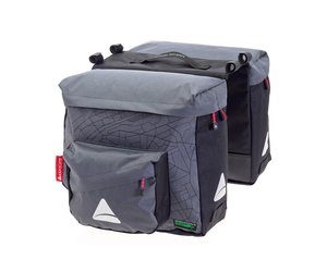Axiom Seymour P25 Twin Panniers OceanWeave Grey/Black - World