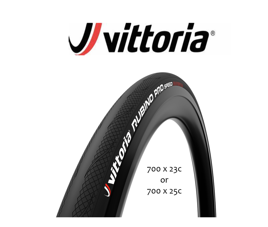 Vittoria Vittoria Rubino Pro Speed G2.0 All Black Folding Road Racing Bike Tire