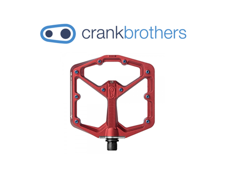 Crankbrothers Flat Pedals MTB Stamp 7 Small Splatter Paint Red