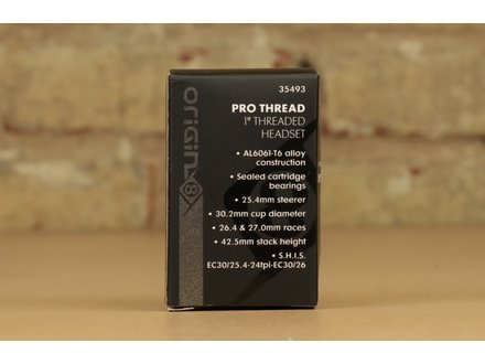 Origin8 Origin 8 Threaded 1" Silver Headset - Alloy Construction