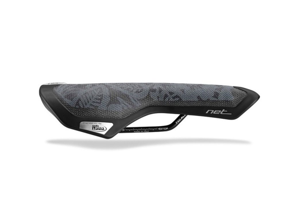 Net Selle Italia Net Black Floral Bicycle Saddle; Light, Durable, and Ventilated