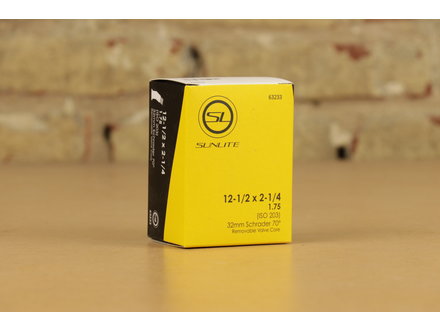 Sunlite Sunlite 12"-1/2 x 2-1/4" Angled 70° 32mm Schrader Valve Inner Tube