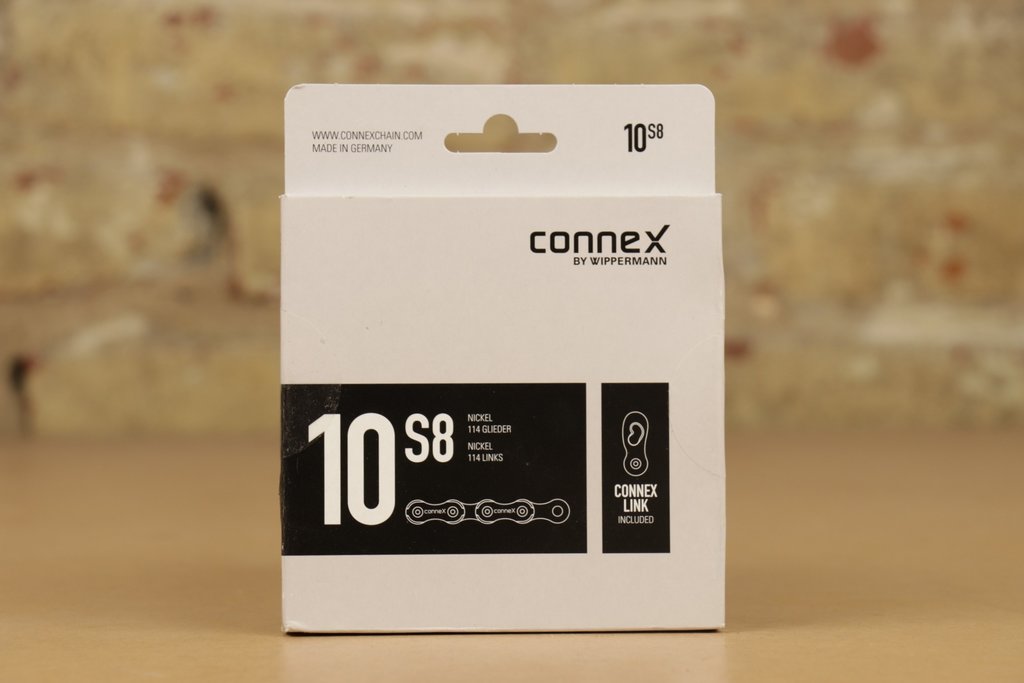 CONNEX Connex 10S8 114 Links 10-Speed, Nickel Bicycle Chain