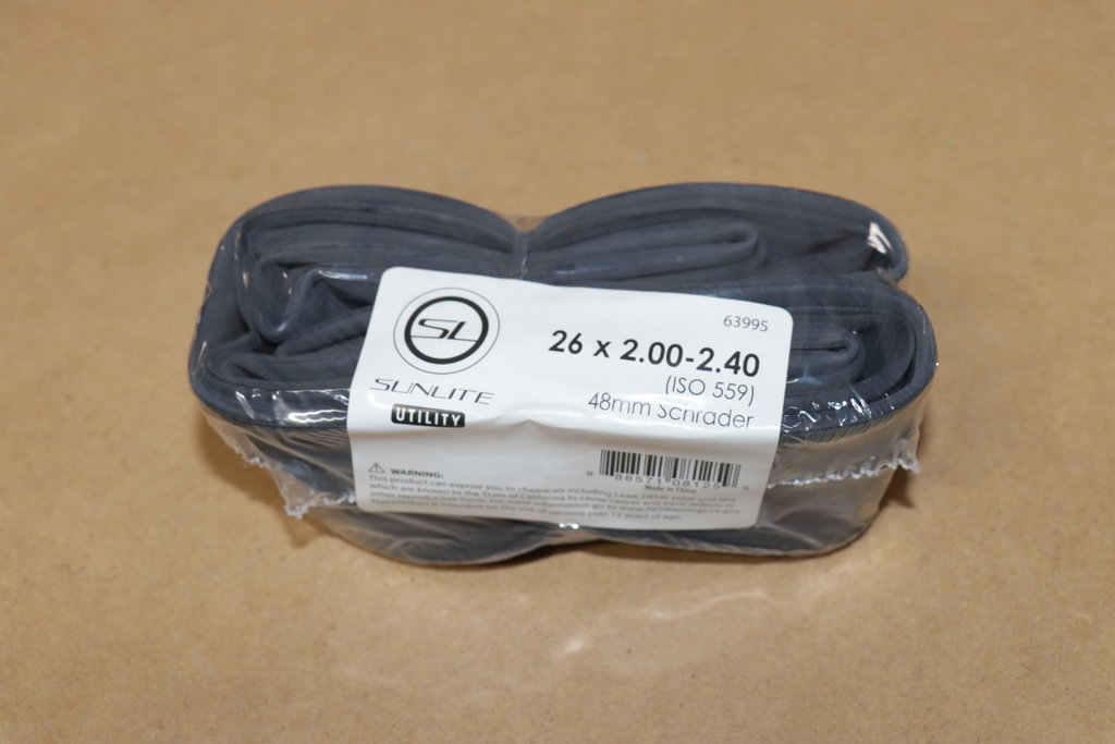 Sunlite Sunlite UTILITY 26 x 2.00-2.40 48mm Schrader Bulk Inner Tube