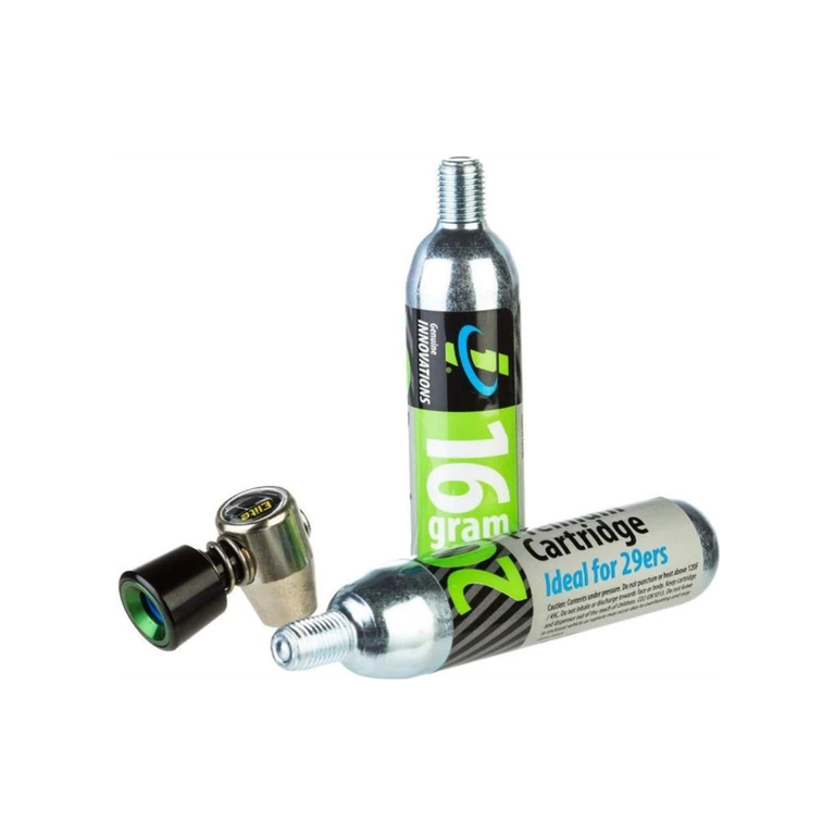 Innovations Genuine Innovations 16g and 20gThreaded AirChuck Co2 Cartridges w/ Inflator Head