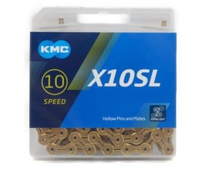 コールのX10の6.0になります KMC X10SL 10-Speed Chain TI/GOLD - World Class Bikes
